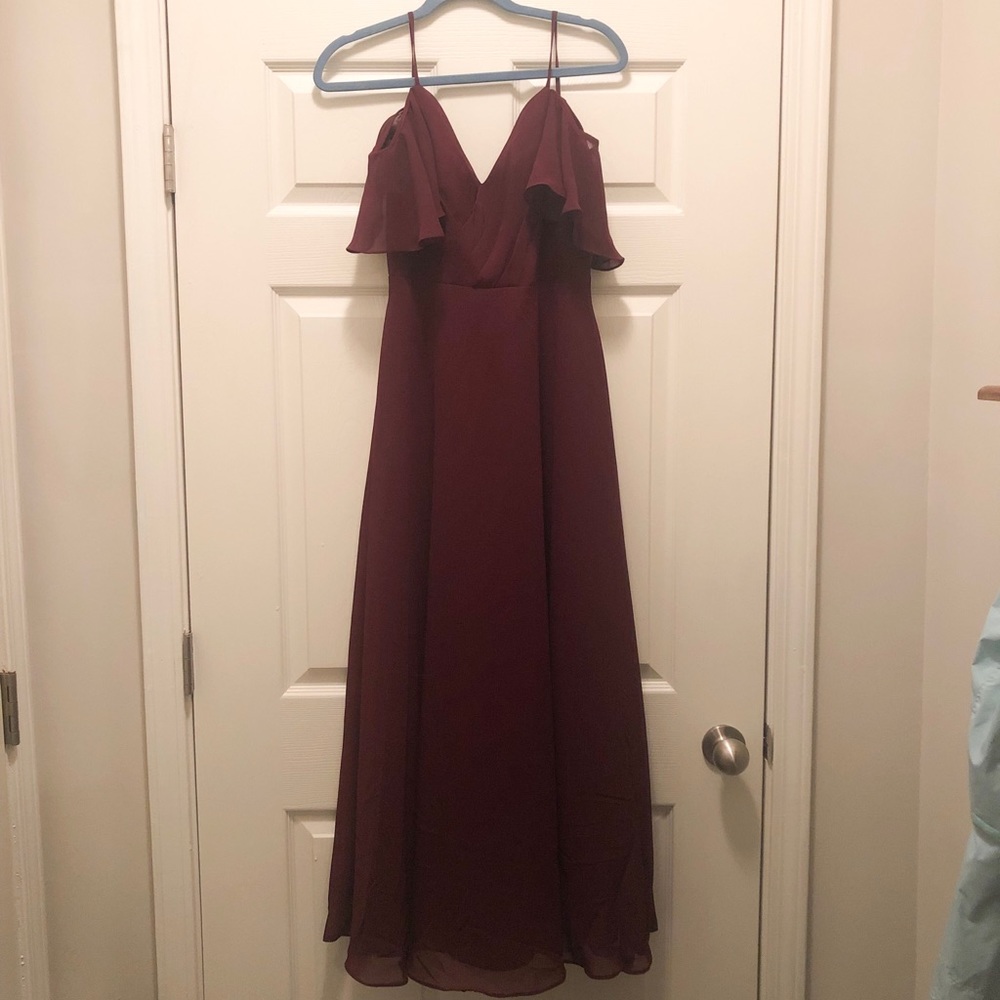 Wine, burgundy, Maroon, bridesmaid dress, size 10